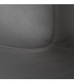 Fauteuil design noir en plastique et similicuir Cambourne