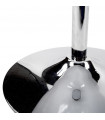 Fauteuil design blanc en plastique et similicuir Cambourne