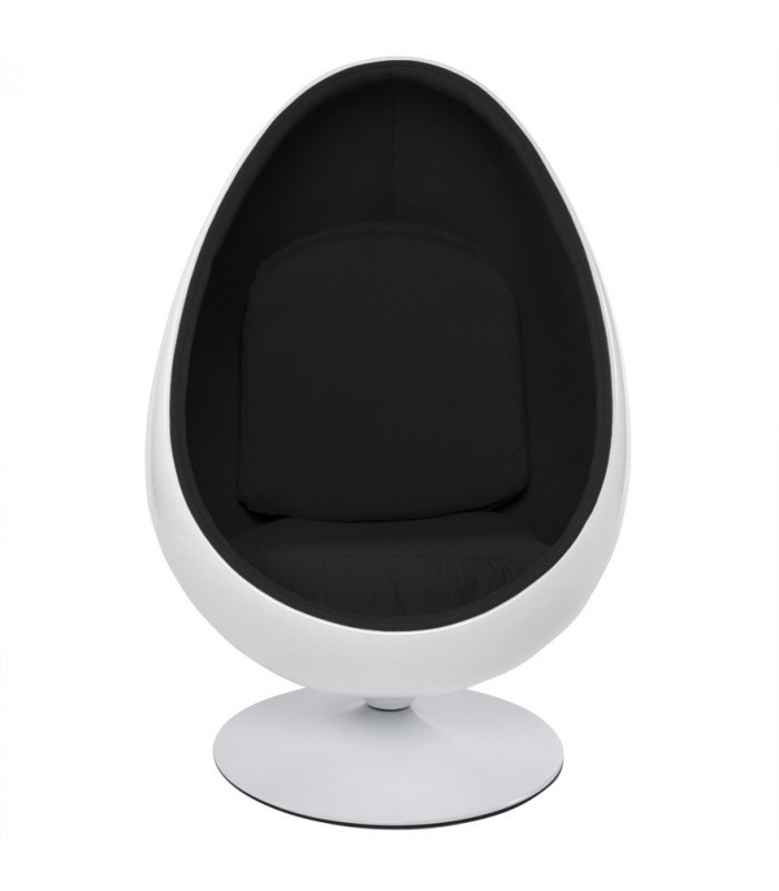 Fauteuil Design blanc en plastique et tissu Piccadilly