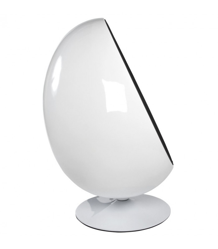 Fauteuil Design blanc en plastique et tissu Piccadilly