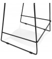 Tabouret de bar design noir en plastique et métal Reman Mini