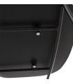 Tabouret de bar design noir en plastique et métal Reman Mini
