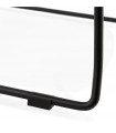Tabouret de bar design noir en plastique et métal Reman Mini