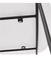 Tabouret de bar design blanc en plastique et métal Reman Mini
